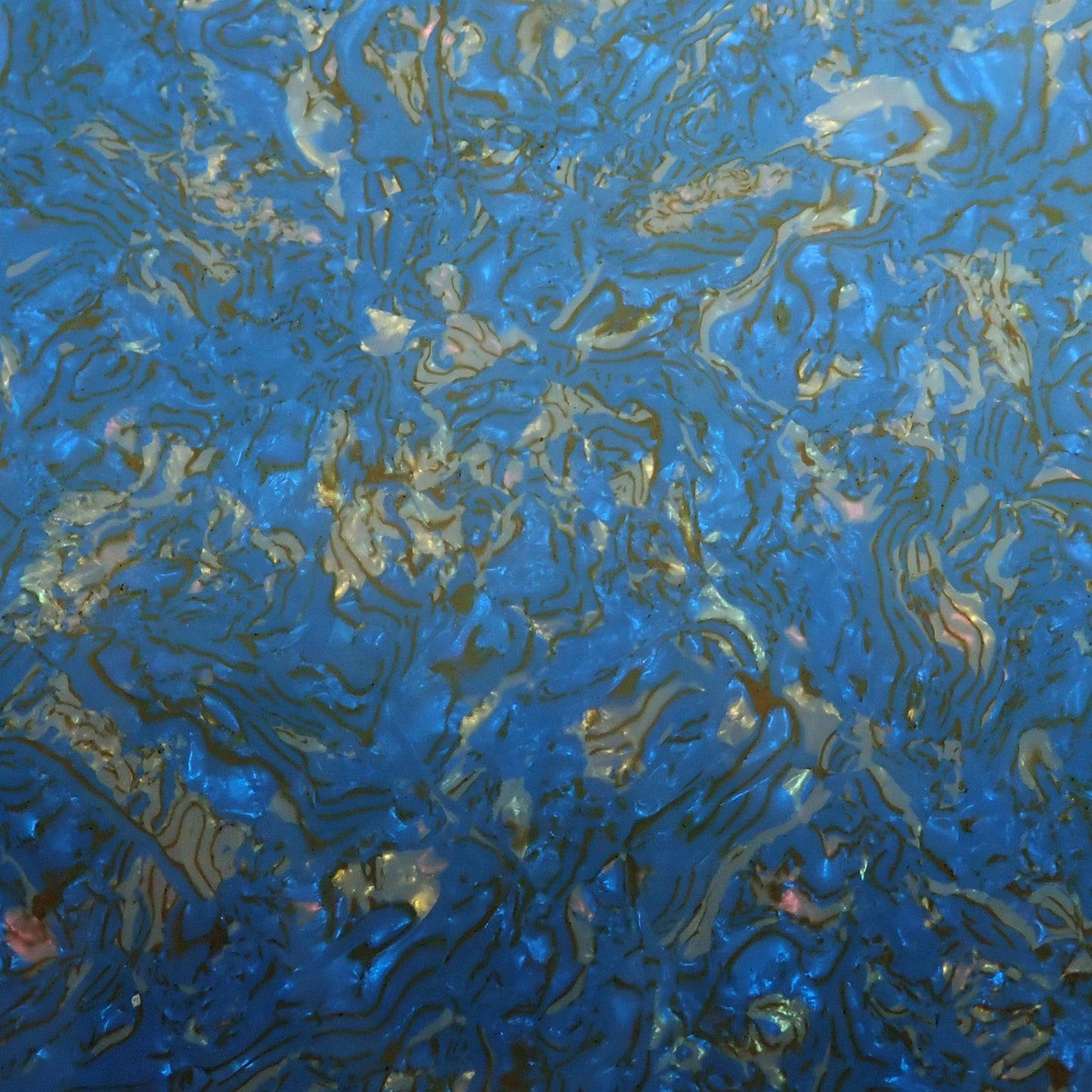 Incudo Dark Blue Fine Shell Celluloid Laminate Acrylic Sheet - 300x200x3mm