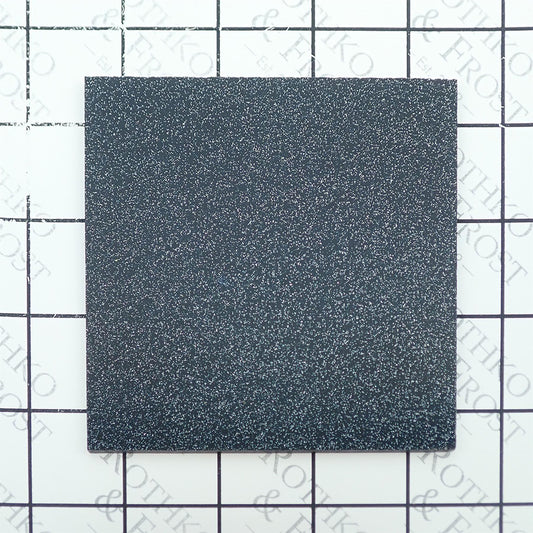 Incudo Black 2-Sided Glitter Acrylic Sheet - Sample