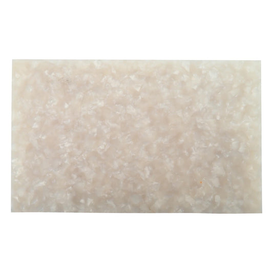 Incudo White Pearloid Cellulose Acetate Block - 165x100x8mm (6.5x3.94x0.31")