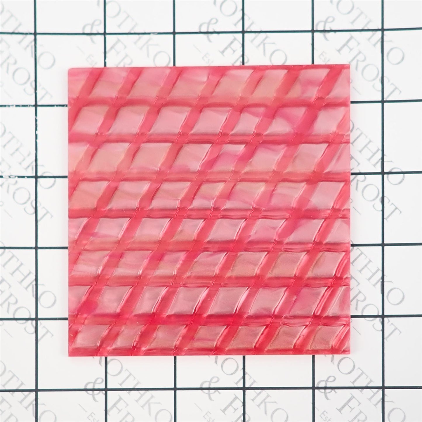 Incudo Red Snakeskin Acrylic Sheet - 500x300x3mm