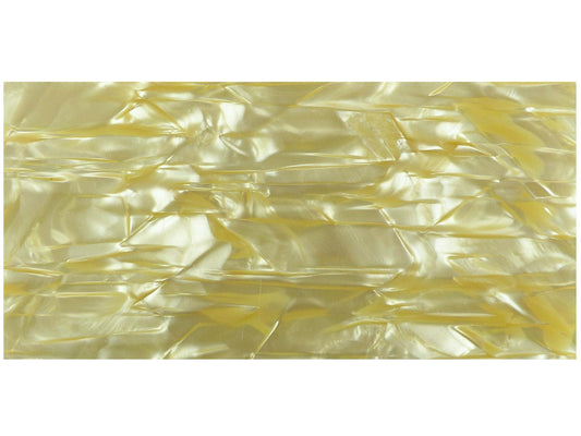 Incudo Cream Vintage Pearloid Celluloid Sheet - 200x100x2mm (7.9x3.94x0.08")