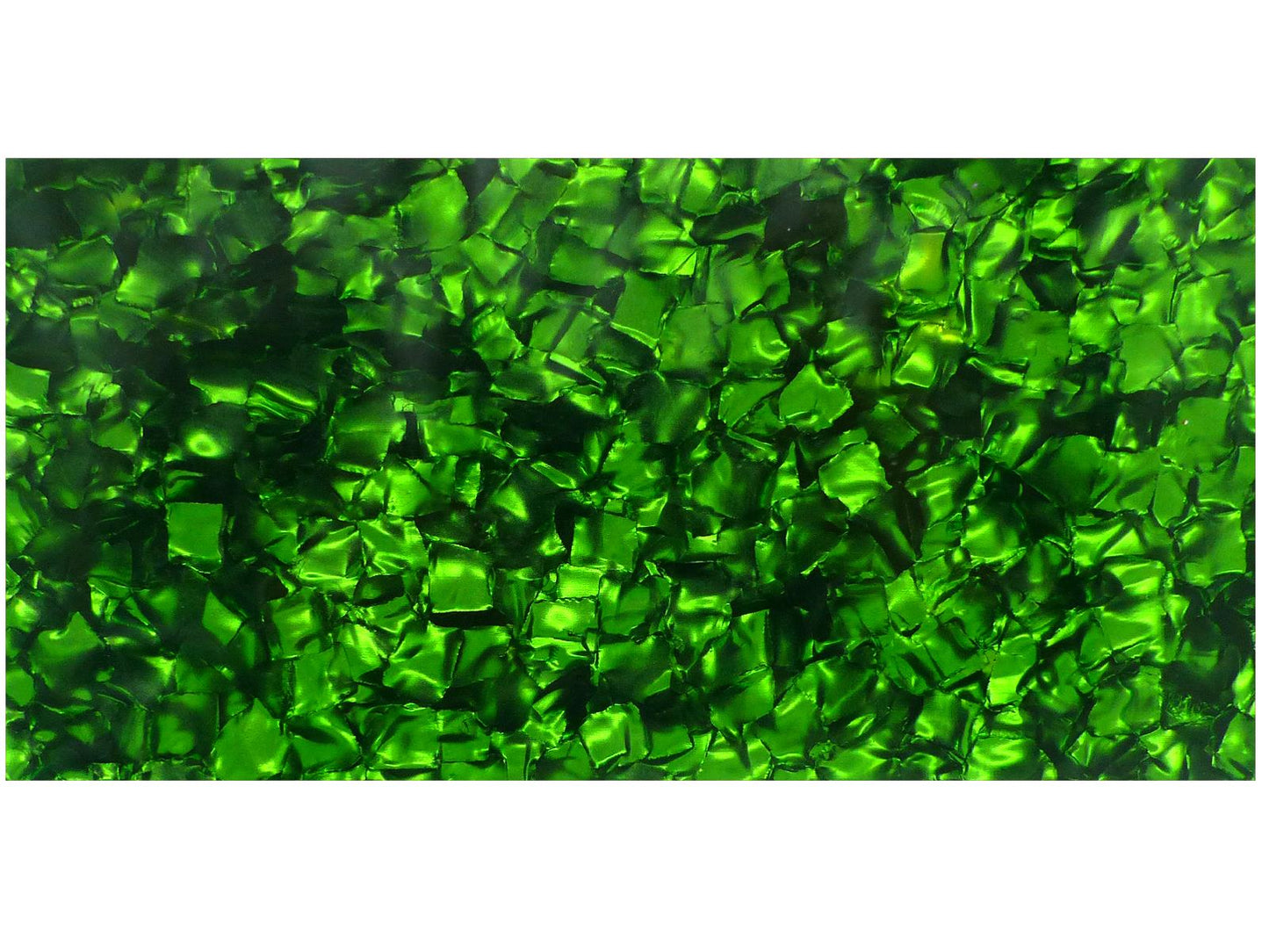 Incudo Green Pearloid Celluloid Sheet - 200x100x1.2mm (7.9x3.94x0.05")